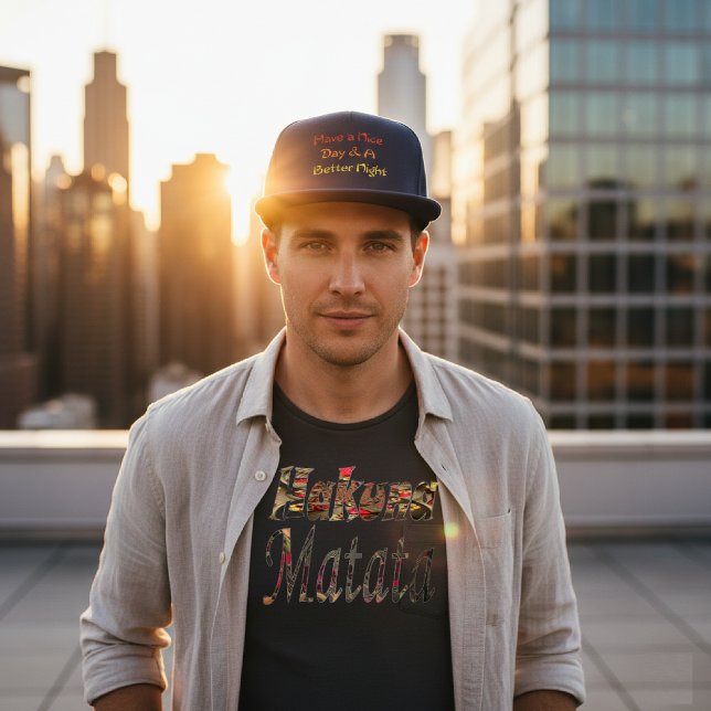 Have A Nice Day & Better Night Snapback | YP Class Snap Back Hat (Wear the mantra. Premium YP Classics Snapback for a Nice Day & a Better Night. Live intentionally.)