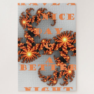 Have a Nice Day & Better Night with Gratitude Jigsaw Puzzle