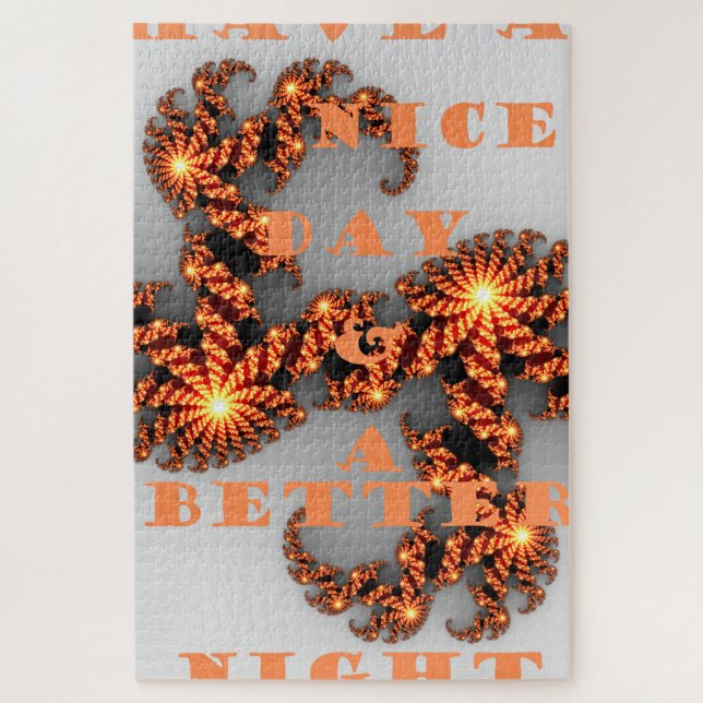  Have a Nice Day & Better Night with Gratitude Jigsaw Puzzle (Vertical)