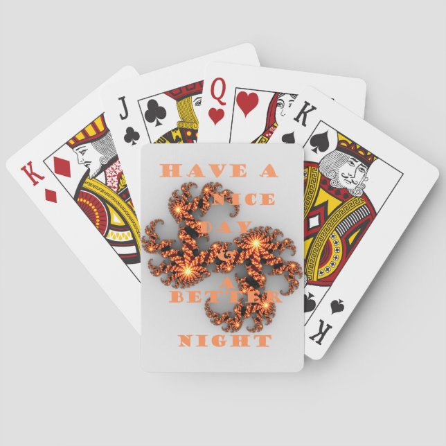  Have a Nice Day & Better Night with Gratitude Poker Cards (Back)