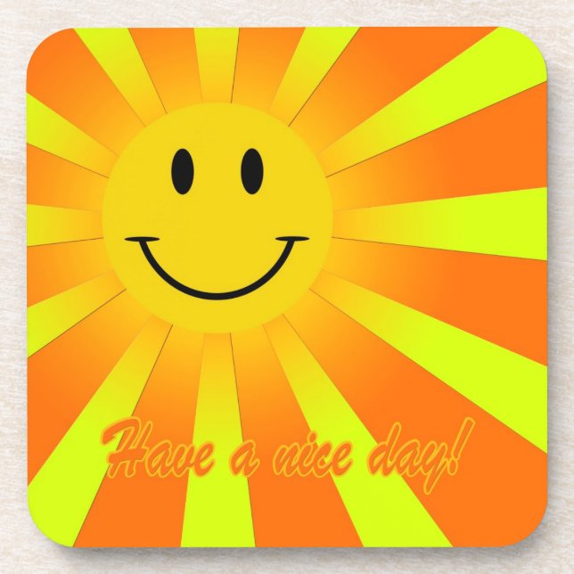 Have a nice day! drink coaster (Front)