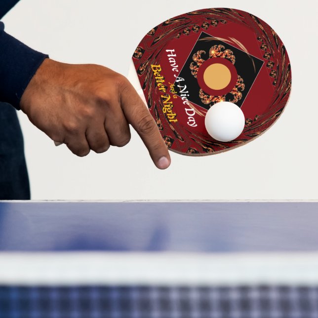 "Have a Nice Day" Energy Table Tennis Gear: Vibran Ping Pong Paddle (Insitu)