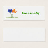 Have a nice day, gift, give away cards (Front & Back)