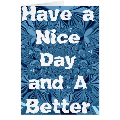 Have a Nice Day Greeting Card Vertical Template