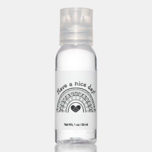 Have a Nice Day Hand Drawn Rainbow Sanitizer