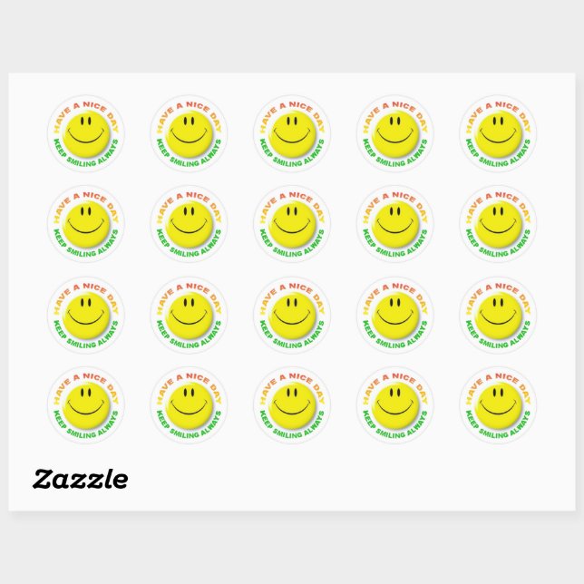 Kiwistar Adesivo Murale Laminato – "Sorry! Keep Smiling" – Resistente Agenti Atmosferici E Autolavaggio