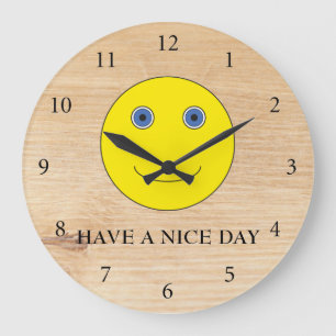 Have a nice day large clock