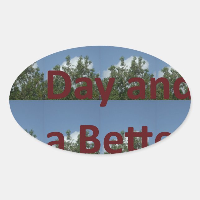 Have a nice day.png oval sticker (Front)