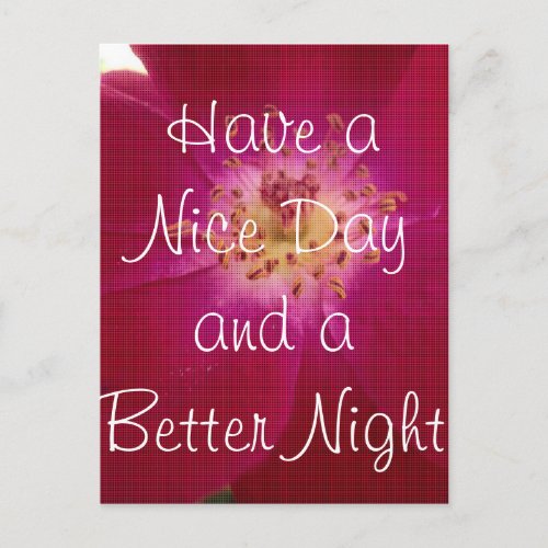 Have a Nice Day Postcard Vertical Template