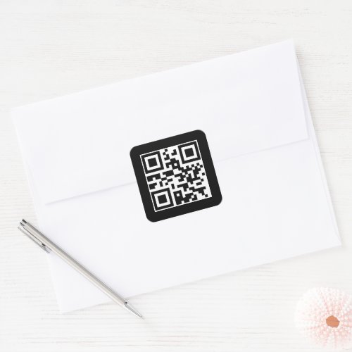 Have A Nice Day QR Code Square Sticker