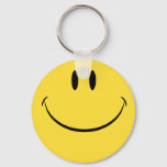 Have A Nice Day Retro Happy Face Keychain at Zazzle