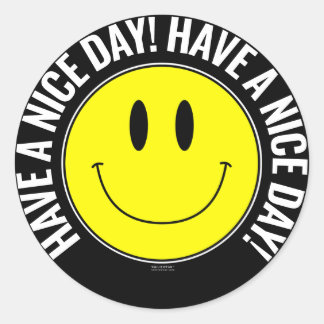 Have a Nice Day! Smilie Sticker
