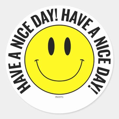 Have a Nice Day Smilie Sticker