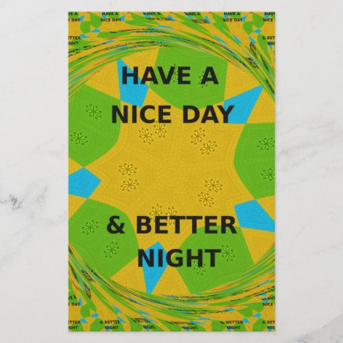 Have a Nice Day Stationery