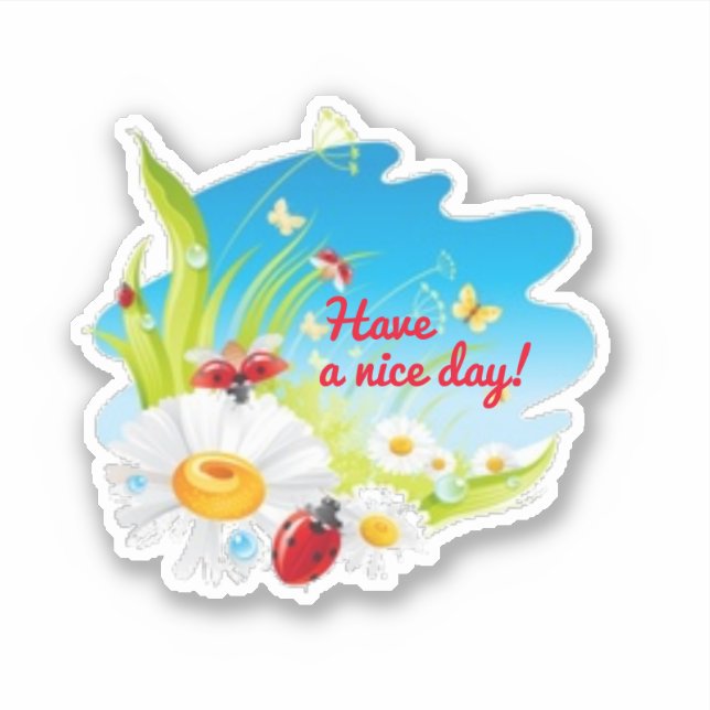 Have a nice day sticker (Front)