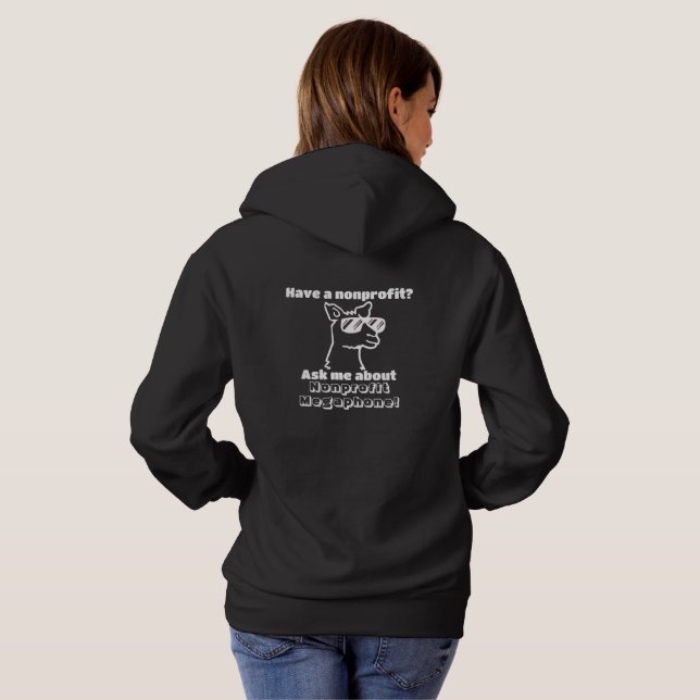 Have A Nonprofit? Llama Hoodie - Dark Edition  (Back Full)