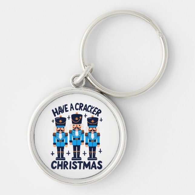 Have a nutcracker christmas keychain (Front)