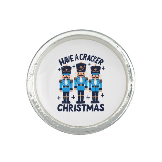 Have a nutcracker christmas ring (Front)