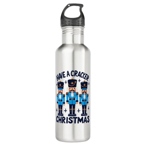 Nutcracker Christmas graphic Design Water Bottle by carmenjc