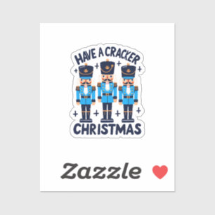 Have a nutcracker christmas sticker