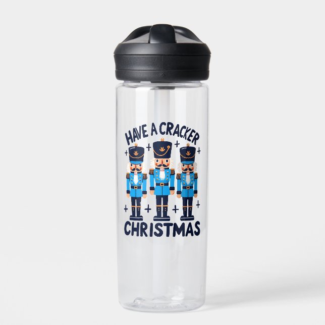 Have a nutcracker christmas water bottle (Front)