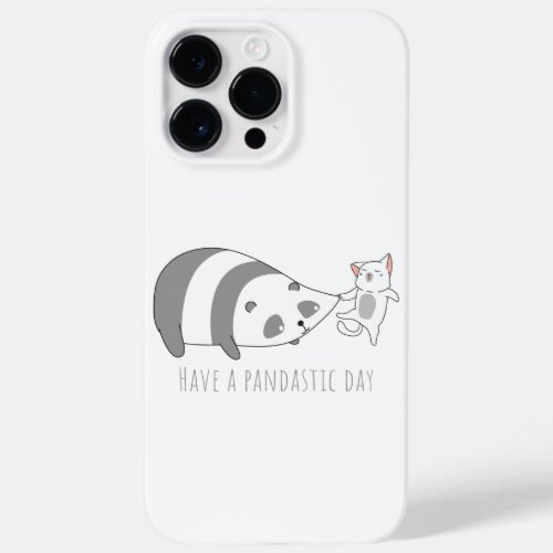 Have a Pandastic Day _ Cute Panda  CatColor Bars Case_Mate iPhone 14 Pro Max Case