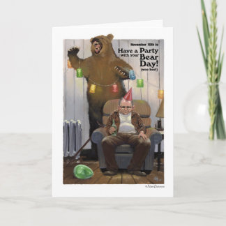 Have A Party With Your Bear Day Card