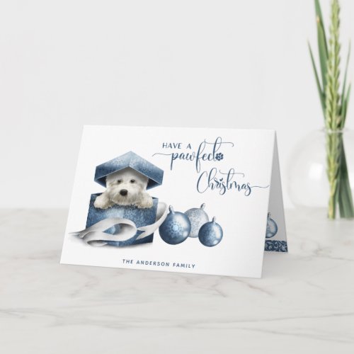 Have a Pawfect Christmas Cute Dog Christmas Card