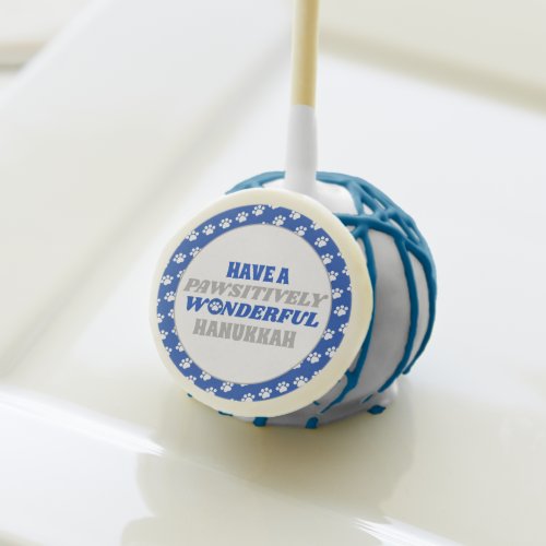 Have a Pawsitively Wonderful Hanukkah Cake Pops