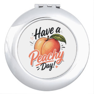 Have a Peachy Day Compact Mirror