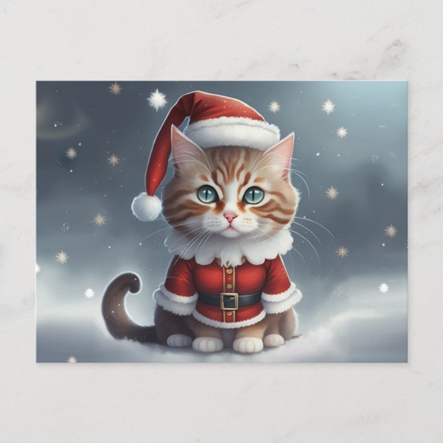 Have a perfect christmas ~ Meow ^-^  Announcement Postcard (Front)