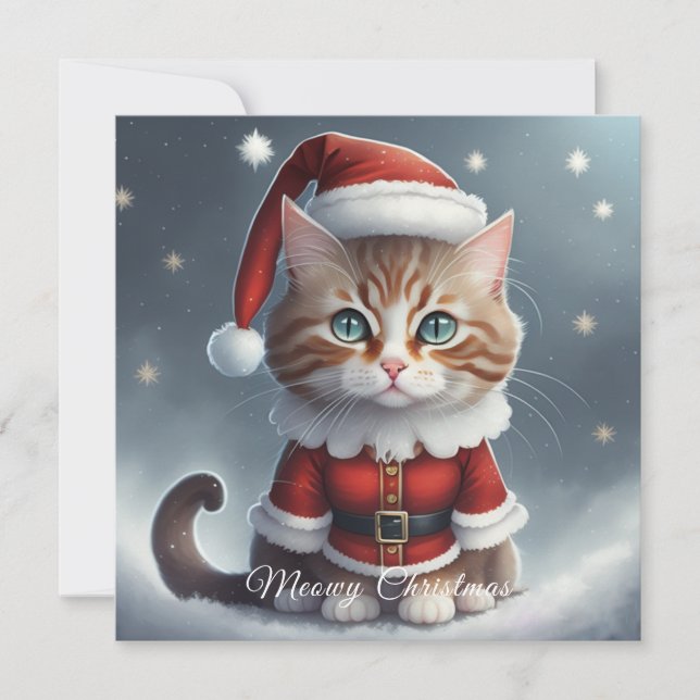 Have a perfect christmas ~ Meow ^-^  Thank You Card (Front)