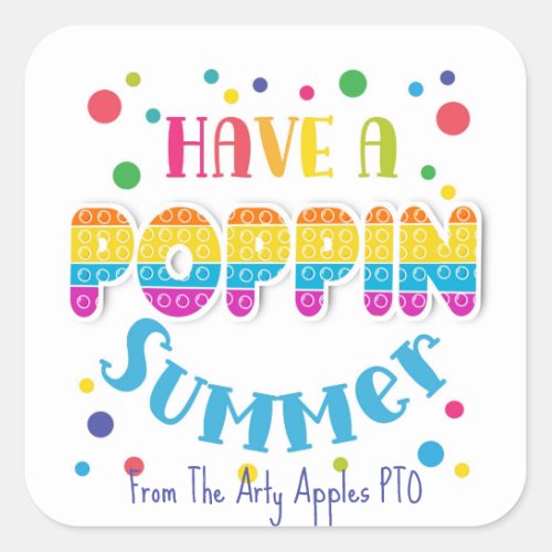 have a poppin summer sticker