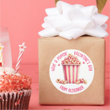 Have a Popping Valentine's Day Pink Popcorn Heart