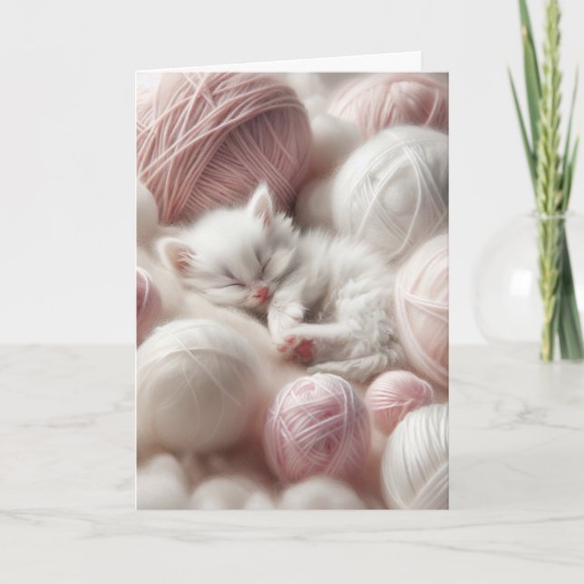 Have a Purr-fect day | Cute Kitten Friendship Card (Front)