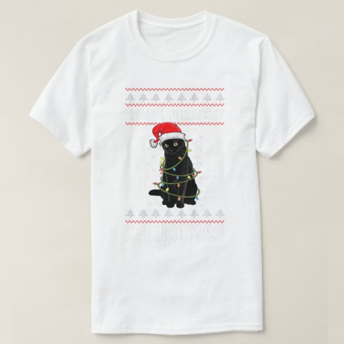 Have a Purrfect Christmas Ugly Christmas Cat Lover T_Shirt