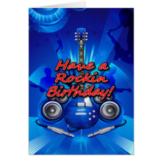 Rockin Birthday Greeting Cards | Zazzle