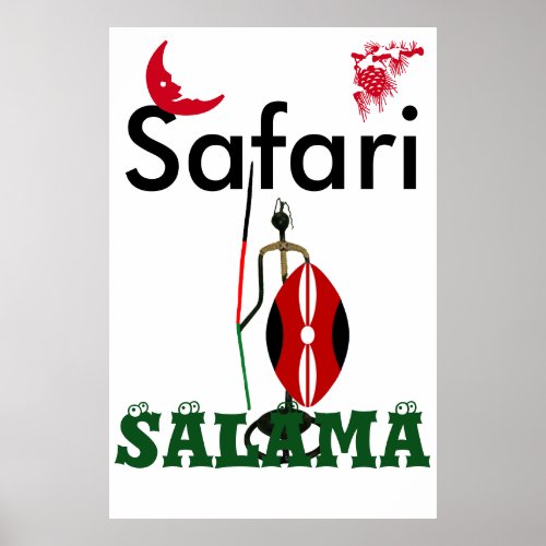 Have a safe beautiful safari trip poster