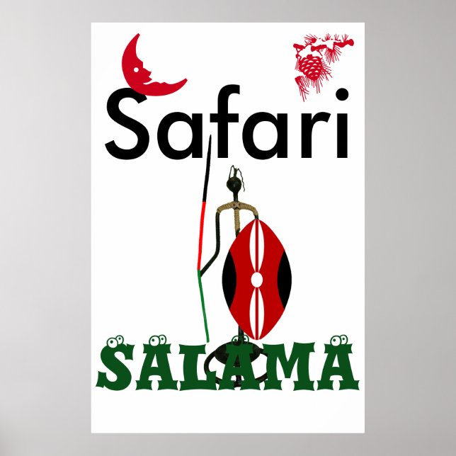 Have a safe beautiful safari trip poster (Front)