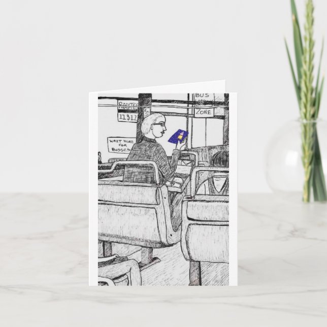 Have A Safe Bus 🚌 Ride Thank You Card (Front)