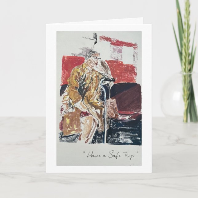 Have a Safe Trip"  Card (Front)