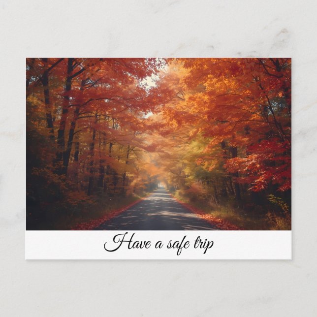 Have A Safe Trip Holiday Postcard (Front)