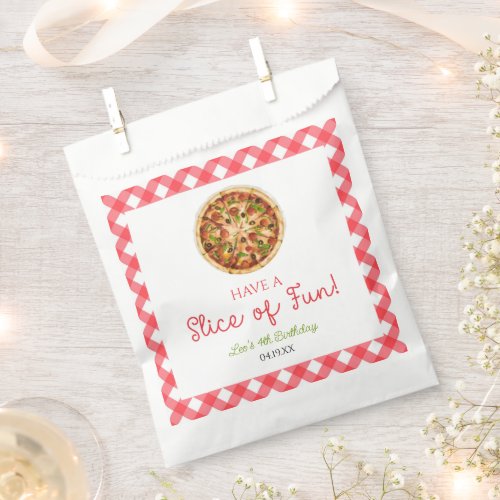 Have A Slice of Fun Pizza Birthday Party Favor Bag