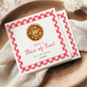 Have A Slice of Fun! Pizza Birthday Party Napkins