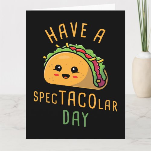 Have a Spec_TACO_lar Day   Cute Mexican Food Thank You Card