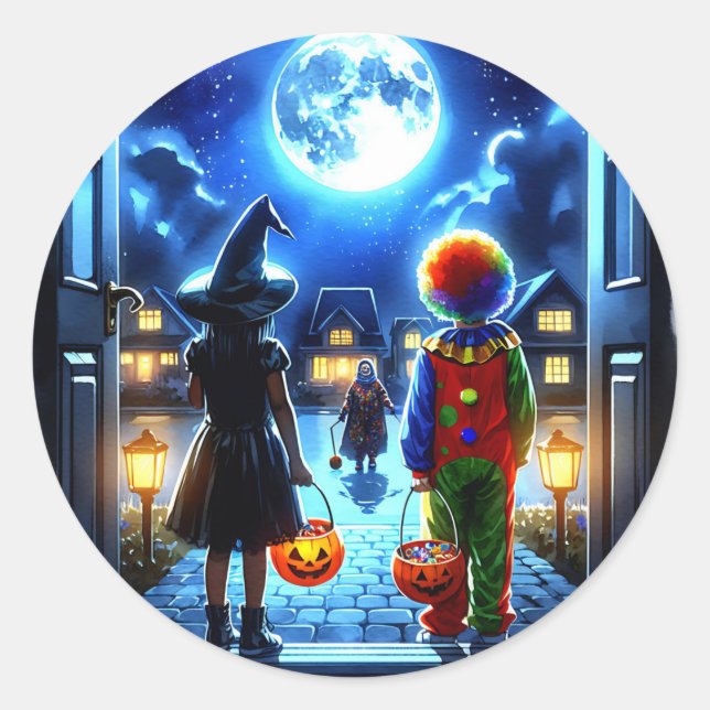 Have a Spooky Halloween  Classic Round Sticker (Front)