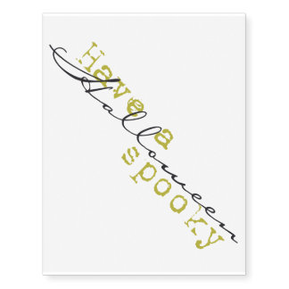 Have a Spooky Halloween Temporary Tattoos