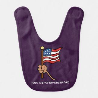 Have a Star Spangled Day Baby Bibs