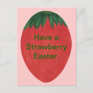 Have a Strawberry Easter Egg Postcards