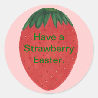 Have a Strawberry Easter Egg Stickers